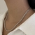 COLAR CHOKER CORDÃO BAIANO 40CM RÓDIO BRANCO na internet