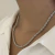 Imagem do COLAR CHOKER CORDÃO BAIANO 40CM RÓDIO BRANCO