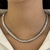 COLAR CHOKER MALHA SNAKE 8MM RÓDIO BRANCO - loja online