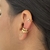 PIERCING FILEIRAS DETALHADO LISO DOURADO - Olimavie Semijoias