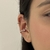 PIERCING PONTO DE LUZ QUADRADO RÓDIO BRANCO - comprar online