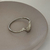 BRACELETE ORGÂNICO V FECHO CLICK RÓDIO BRANCO - Olimavie Semijoias