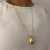 COLAR GOTA PUFFER LISO DOURADO - loja online