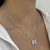 COLAR MENINO COM CORAÇÃO CRAVEJADO RÓDIO BRANCO - comprar online