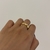 ANEL CORAÇÕES LISOS DOURADO - AJUSTÁVEL - loja online
