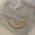 COLAR CHOKER BOLAS LISAS DOURADO - comprar online