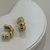 BRINCO ARGOLA PUFFER DOURADO - comprar online