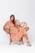 VESTIDO BABADO COM CINTO - comprar online