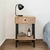 Mesa De Luz Melamina/Hierro 1 Cajón Pack X 2 - comprar online