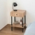 Mesa De Luz Melamina Hierro 1 Cajón - comprar online