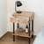 Mesa De Luz Melamina/Hierro 1 Cajón Pack X 2 - Janu Home