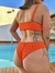 Biquíni Cropped orange na internet