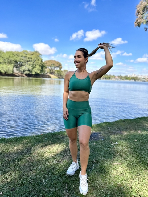 Conjunto short Elisangela- Verde
