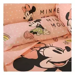JUEGO DE SABANAS CUNA COMUN PIÑATA - PERCAL 180 HILOS- MICKEY/MINNIE COD.212