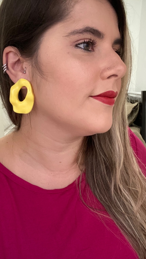 Brinco Luna Amarelo