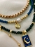 Kit de Colar Fani Azul Marinho e Verde Militar - Tatiana Vaz Acessórios