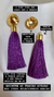Brinco Bahia Dourado Roxo Claro 2 em 1 na internet