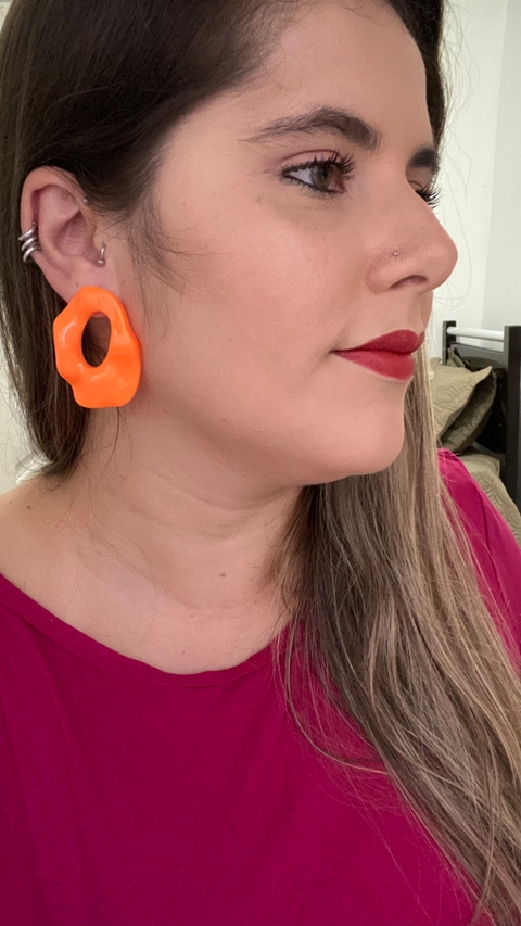 Brinco Luna Laranja
