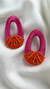 Brinco Leme Rosa e Laranja - comprar online