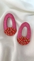 Brinco Leme Rosa e Vermelho