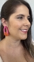Brinco Leme Rosa e Laranja