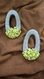 Brinco Leme Bege + Amarelo Neon