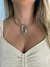 Imagem do Colar 2 em 1 Leandra Prateado Couro Marrom