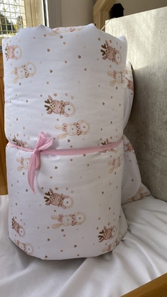 Acolchado para cuna / Animalitos rosas - tienda online