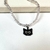 Colar Cristal 4mm transparente Gato Preto - comprar online