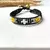 Pulseira Chan Luu Preta com Branco, Amarelo e Cinza