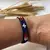 Pulseira Chan Luu Azul com Branco Vermelho e Caramelo - comprar online