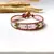 Pulseira Chan Luu Rosa com Cinza Branco e Verde