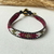 Pulseira Chan Luu Vinho com Branco e Verde