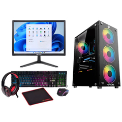 PC Gamer WZ Completo GB1749, Intel i5-3470, Ram 16GB (2X8GB) DDR3, SSD 240GB, Fonte 500W, Gpu RX 550 4GB + Monitor TCN 20" + Kit Gamer GT 4 em 1 - comprar online