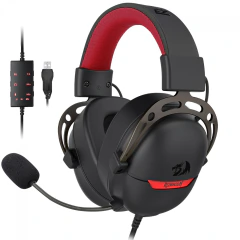 Headset Gamer Redragon Aurora USB Surround 7.1 Preto H376BR
