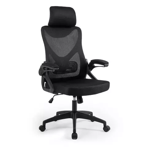 Cadeira Office Ergonômica Get Flex Pro Diretor, em Nylon, Sistema Relax, Suporte Ajustável Lombar, Apoio de Braço Acolchoado, Suporta Até 120KG