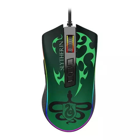 Mouse Gamer Redragon Harry Potter Sonserina, RGB, 12400 DPI, Sensor Pixart PMW3327, USB, Preto e Verde - HP-711S