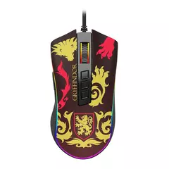 Mouse Gamer Redragon Harry Potter Grifinória, RGB, 12400 DPI, Sensor Pixart PMW3327, USB, Preto e Vermelho - HP-711G