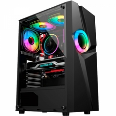Gabinete Gamer Kalkan Muspel Com Led Rgb Frontal *Sem Fan Led* - ATX, Micro-ATX e Mini-ITX (KLK00035)
