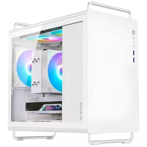 Gabinete Gamer Bluecase Tiny Pro White BG-056W *Com 5 Fans Led Argb* - Micro-ATX e Mini-ITX - comprar online