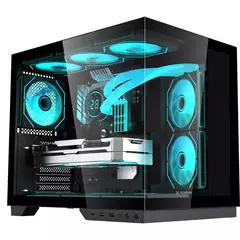 Gabinete Gamer Fortrek Clarity Max Black *Sem Fan* - ATX, Micro-ATX e Mini-ITX