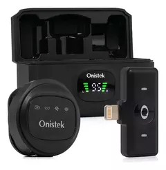 Kit Case com 2 Microfone de Lapela Sem Fio Onistek ON-MC827 Black Lightning iPhone na internet