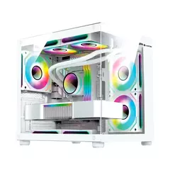 Gabinete Gamer Hayom White GB1797 *Com 4 Fans Led Rgb Controlável* - Micro-ATX e Mini-ITX na internet