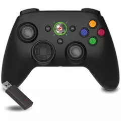 Controle para Xbox 360 Knup KP-GM034 (Xbox360/PC) Sem Fio 2.4GHz, Motor de Vibração, Função Turbo
