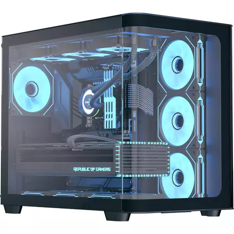 Gabinete Gamer Aerocool ATX P500C Black *Com 3 Fans Led Argb* - ATX, Micro-ATX e Mini-ITX