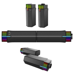 Soundbar Gamer Redragon Yorick, RGB, Stereo, Bluetooth, USB, Preto, GS511