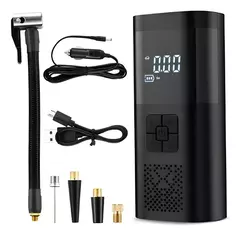 Calibrador Compressor de Ar Digital B-Tek BT-AX104 3 em 1 Função Power Bank e Lanterna OBS: Usar até 5 Minutos