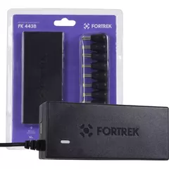 Carregador de Notebook Universal Fortrek FK433B 90W com 10 Conectores
