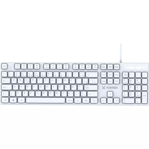 Teclado Office Fortrek K15 Slim White