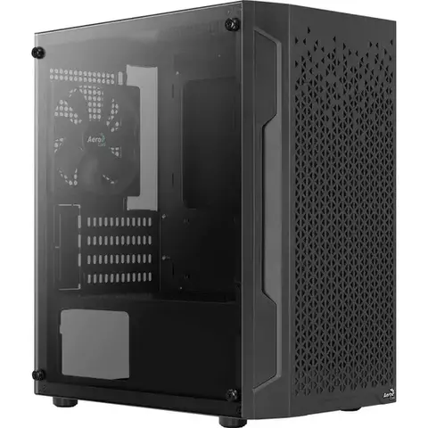 Gabinete Gamer Aerocool Trinity Mini Black *Com 1 Fan Sem Led* - Micro-ATX e Mini-ITX